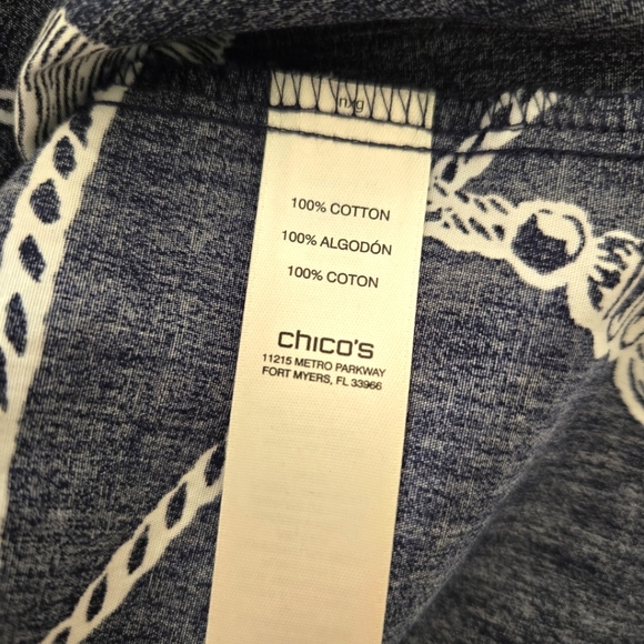 Chico's Tie Front Top - Picture 7 of 7